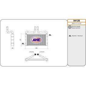 Compre Radiador da chaufage de AHE online para IGNIS (FH) a preços moderados