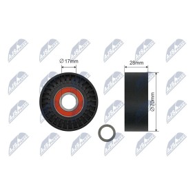 Compre Polia de desvio / de guia, correia trapezoidal estriada da NTY RNK-BM-057 a um preço baixo por 17,82 €