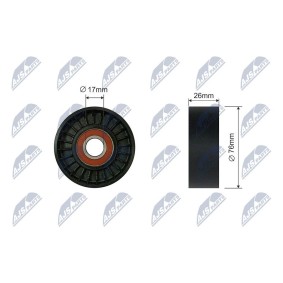 Achetez des Galet enrouleur de courroie d'accessoire NTY RNK-CH-040 à prix pour 13,13 €