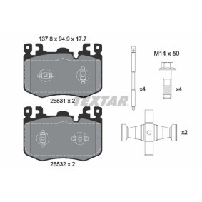 Compre Pastilhas de travão da TEXTAR 2653101 a um preço baixo por 162,85 €