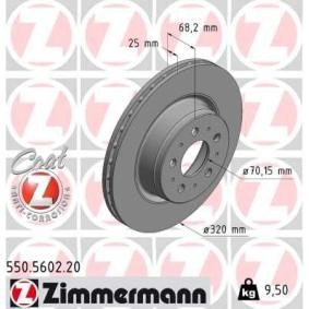 Compre Disco de travão da ZIMMERMANN 550.5602.20 a um preço baixo por 81,93 €