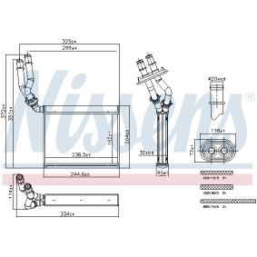 Achetez des Radiateur de chauffage de chez NISSENS en ligne pour Cayenne (92A) à prix modérés