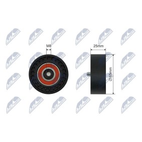Compre Rolo tensor, correia trapezoidal estriada de NTY online para Classe S Cabrio (A217) a preços moderados
