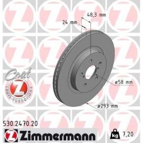 Bremsscheibe 530.2470.20 von ZIMMERMANN günstig für 66,92 € online kaufen
