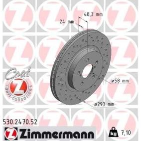 Bremsscheibe 530.2470.52 von ZIMMERMANN günstig für 90,42 € online kaufen