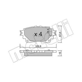 Compre Pastilhas de travão da METELLI 22-1290-0 a um preço baixo por 29,23 €