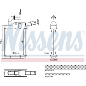 Achetez des Radiateur de chauffage de chez NISSENS en ligne pour California T6 Minibus (SGC, SGG, SHC) à prix modérés