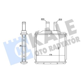 Compre Permutador de calor, aquecimento do habitáculo da KALE OTO RADYATOR 346315 a um preço baixo por 46,56 €