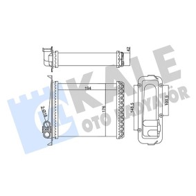 Wärmetauscher, Innenraumheizung 346435 von KALE OTO RADYATOR günstig für 26,60 € online kaufen