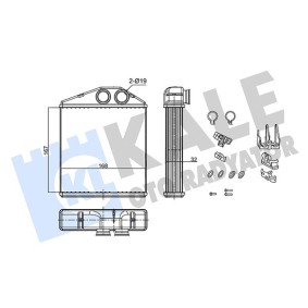 Wärmetauscher, Innenraumheizung 346690 von KALE OTO RADYATOR günstig für 42,51 € online kaufen