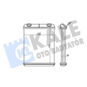 Wärmetauscher, Innenraumheizung 346715 von KALE OTO RADYATOR günstig für 37,08 € online kaufen