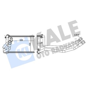 Wärmetauscher, Innenraumheizung 351685 von KALE OTO RADYATOR günstig für 52,53 € online kaufen
