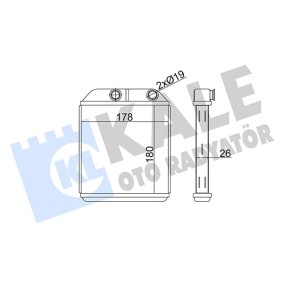 Wärmetauscher, Innenraumheizung 356330 von KALE OTO RADYATOR günstig für 36,46 € online kaufen