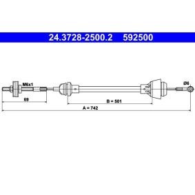 Acquista Cavo frizione da ATE 24.3728-2500.2 a buon mercato per soli 17,29 €
