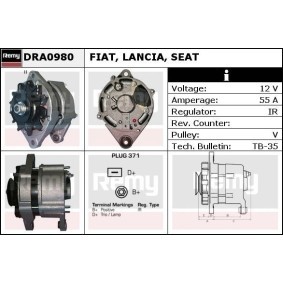 Lichtmaschine für ABARTH von DELCO REMY
