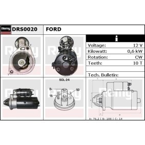 Anlasser DRS0020 von DELCO REMY günstig für 104,78 € online kaufen