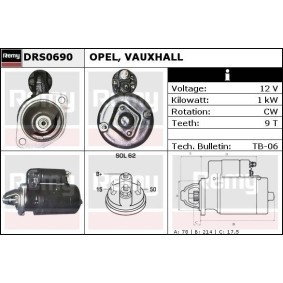 Anlasser DRS0690 von DELCO REMY günstig für 96,24 € online kaufen