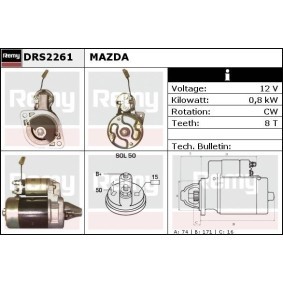 Anlasser DRS2261 von DELCO REMY günstig für 102,36 € online kaufen
