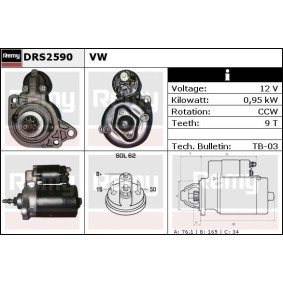 Anlasser DRS2590 von DELCO REMY günstig für 64,72 € online kaufen