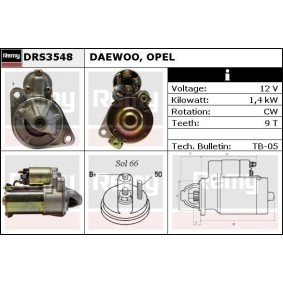 Anlasser DRS3548 von DELCO REMY günstig für 163,93 € online kaufen