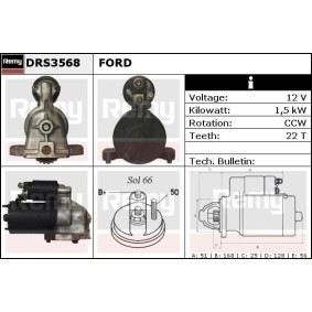 Anlasser für MAZDA von DELCO REMY