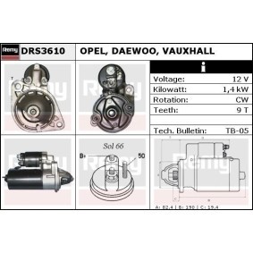 Anlasser für DAEWOO von DELCO REMY
