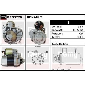 Anlasser DRS3776 von DELCO REMY günstig für 280,01 € online kaufen