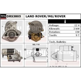 Anlasser DRS3805 von DELCO REMY günstig für 146,63 € online kaufen