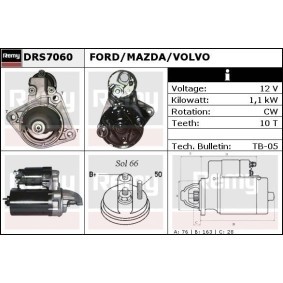Anlasser für MAZDA von DELCO REMY