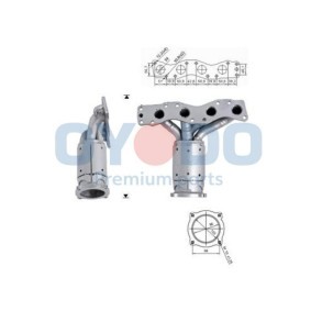 Katalysator des Herstellers Oyodo - Originalware Artikelnummer: 10N0039-OYO