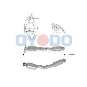 Compre Catalizador de Oyodo online para Qashqai / Qashqai+2 I Van (J10, JJ10E) a precios moderados