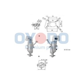 Katalysator des Herstellers Oyodo - Originalware Artikelnummer: 10N0128-OYO