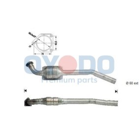 Katalysator des Herstellers Oyodo - Originalware Artikelnummer: 20N0026-OYO