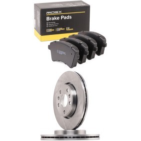 Compre Discos y pastillas de freno de RIDEX online para Kangoo II / Grand Kangoo (KW, KW0/1) a precios moderados