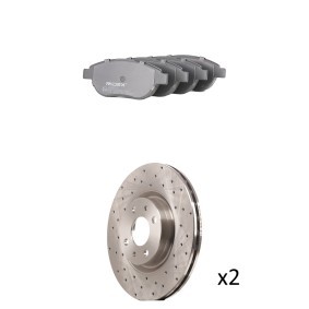 Comprar Kit de discos de freno y pastillas de RIDEX 3405B1975 a bajo precio de 137,50 €