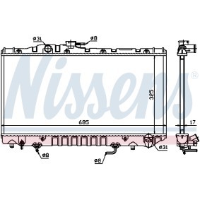 Compre Radiador de NISSENS online para Celica Hatchback (_T16_) a preços moderados
