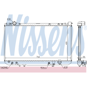 Kühler, Motorkühlung 64756A von NISSENS günstig für 277,91 € online kaufen