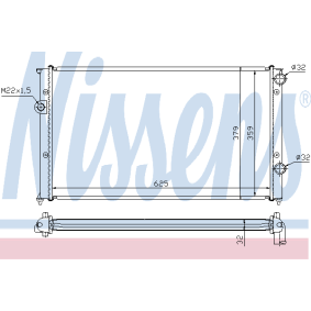 Kühler, Motorkühlung von NISSENS