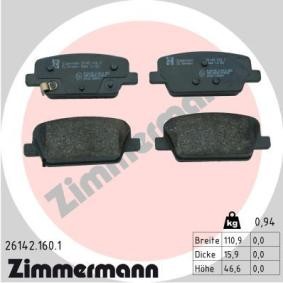 Bremsbeläge 26142.160.1 von ZIMMERMANN günstig für 55,85 € online kaufen