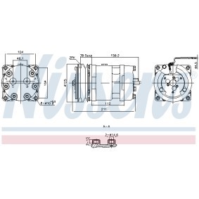 Acquista Compressore aria condizionata da NISSENS 891000 a buon mercato per soli 520,93 €