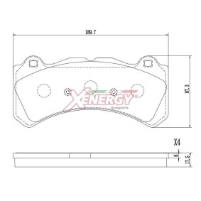 Bremsbeläge X41433 von AP XENERGY günstig für 59,83 € online kaufen