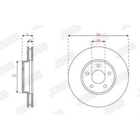 Bremsscheibe 563663JC von JURID günstig für 38,36 € online kaufen