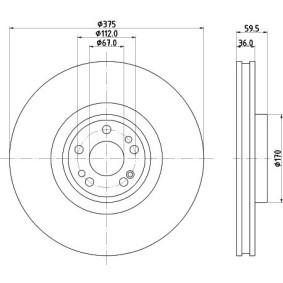 Bremsscheibe für MERCEDES-BENZ von MINTEX