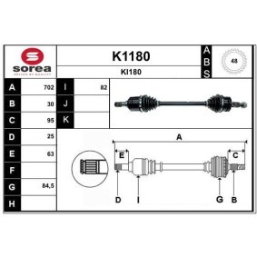 Antriebswelle K1180 von SNRA günstig für 223,19 € online kaufen