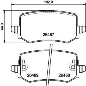 Compre Pastilhas de travão de HELLA online para Santa Cruz (NX4a OB) a preços moderados