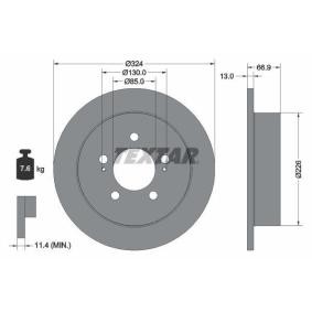 SSANGYONG Bremsscheibe von TEXTAR