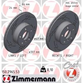 Bremsscheibe 150.2965.53 von ZIMMERMANN günstig für 126,31 € online kaufen