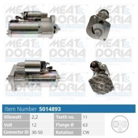 Anlasser 5014893 von MEAT & DORIA günstig für 251,17 € online kaufen