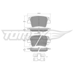 Acquista Kit pastiglie freni da TOMEX brakes TX 60-25 a buon mercato per soli 27,91 €