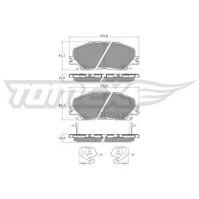 Kjøp Bremseklosser av TOMEX brakes TX 60-27 til den lave prisen 500,16 NOK